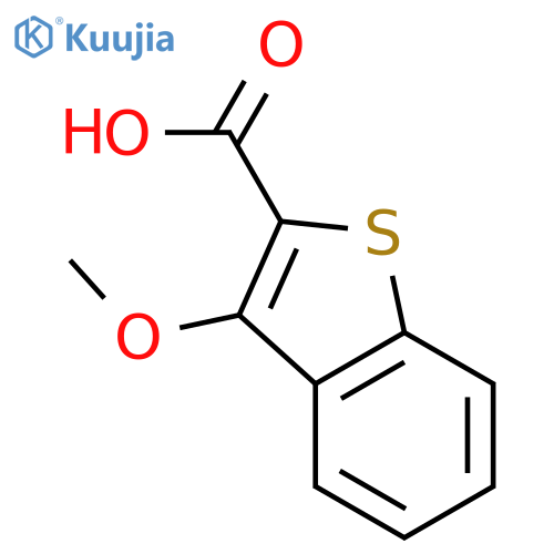 Benzo[b]thiophene-2-carboxylicacid, 3-methoxy- structure