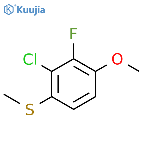 (2-Chloro-3-fluoro-4-methoxyphenyl)(methyl)sulfane structure