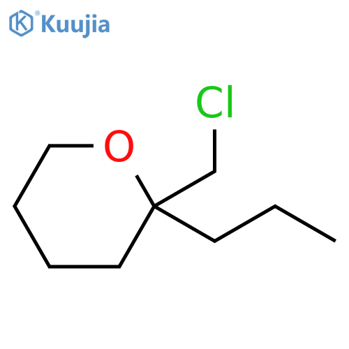 2H-Pyran, 2-(chloromethyl)tetrahydro-2-propyl- structure