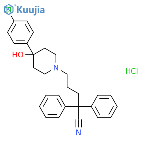5-[4-(4-Chlorophenyl)-4-hydroxy-1-piperidyl]-2,2-diphenyl-pentanenitrile structure