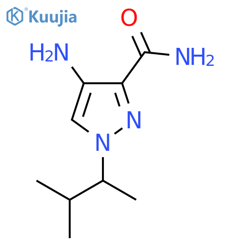 4-Amino-1-(3-methylbutan-2-yl)-1H-pyrazole-3-carboxamide structure