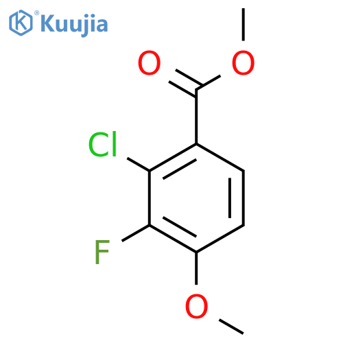 Methyl 2-chloro-3-fluoro-4-methoxybenzoate structure