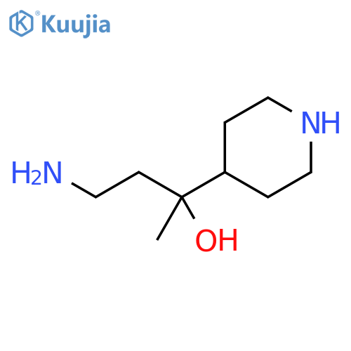 4-Piperidinemethanol, α-(2-aminoethyl)-α-methyl- structure