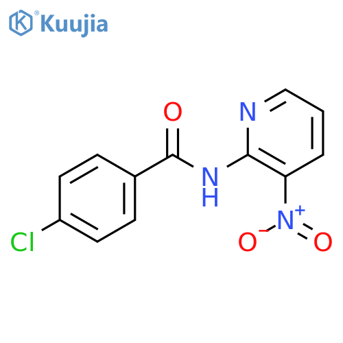 BENZAMIDE, 4-CHLORO-N-(3-NITRO-2-PYRIDINYL)- structure