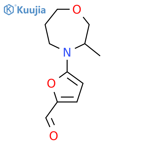 5-(3-Methyl-1,4-oxazepan-4-yl)furan-2-carbaldehyde structure