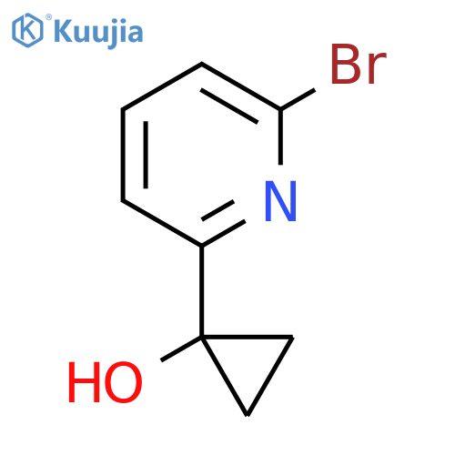 1-(6-bromopyridin-2-yl)cyclopropan-1-ol structure