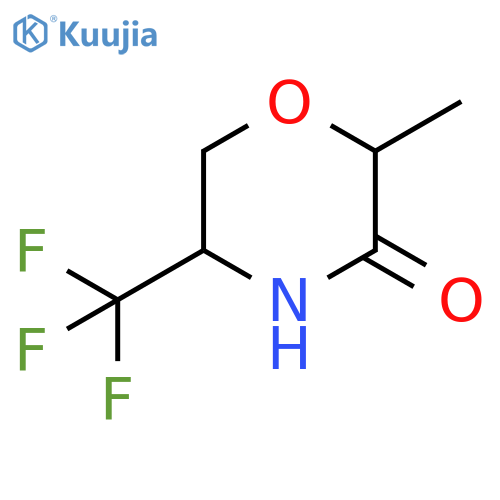 2-methyl-5-(trifluoromethyl)morpholin-3-one structure