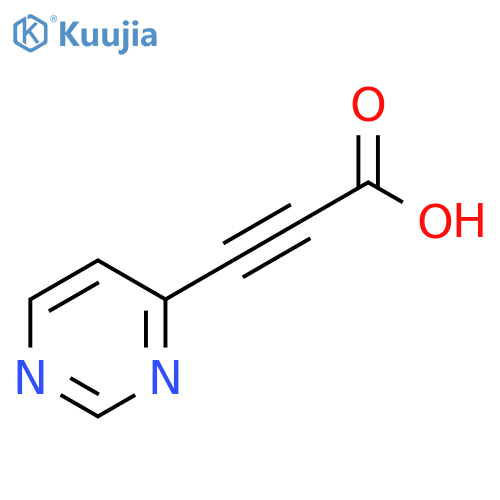 2-Propynoic acid, 3-(4-pyrimidinyl)- structure
