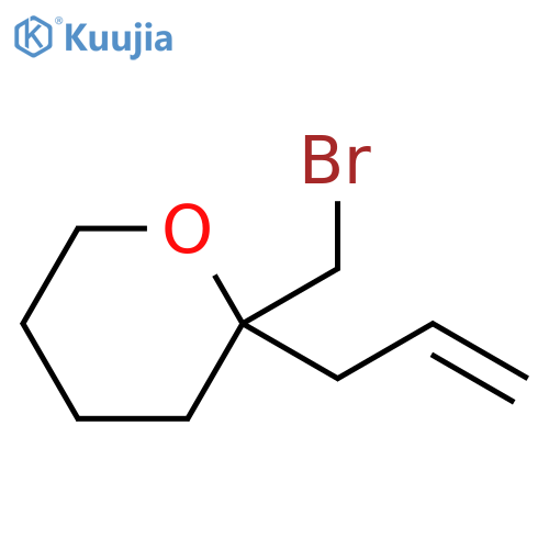 2H-Pyran, 2-(bromomethyl)tetrahydro-2-(2-propen-1-yl)- structure