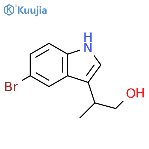 2-(5-Bromo-1h-indol-3-yl)propan-1-ol structure