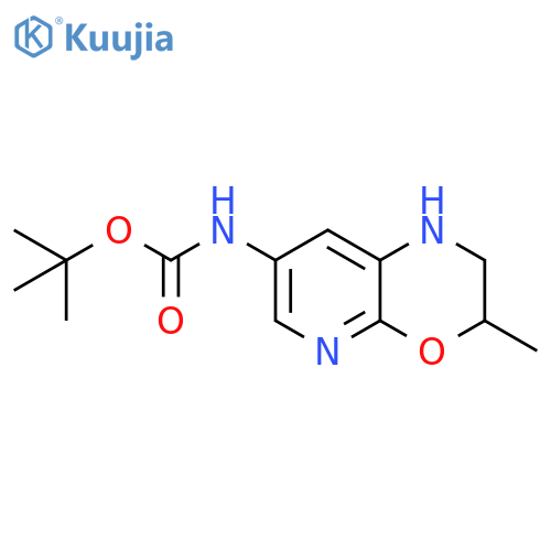 Carbamic acid, N-(2,3-dihydro-3-methyl-1H-pyrido[2,3-b][1,4]oxazin-7-yl)-, 1,1-dimethylethyl ester structure
