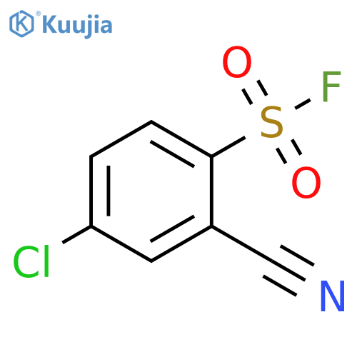 4-chloro-2-cyanobenzene-1-sulfonyl fluoride structure