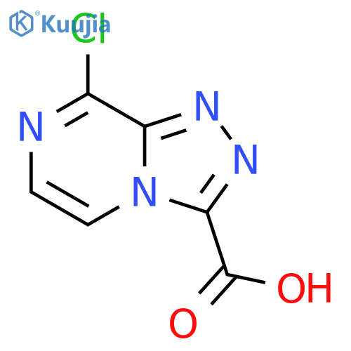 8-chloro-[1,2,4]triazolo[4,3-a]pyrazine-3-carboxylic acid structure