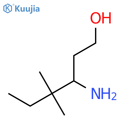 3-amino-4,4-dimethylhexan-1-ol structure