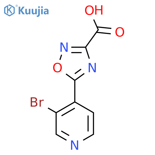 5-(3-Bromopyridin-4-yl)-1,2,4-oxadiazole-3-carboxylic acid structure