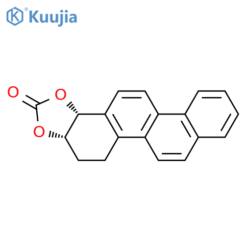 Chryseno[1,2-d]-1,3-dioxol-2-one, 3a,4,5,13b-tetrahydro-, (3aS-cis)- structure