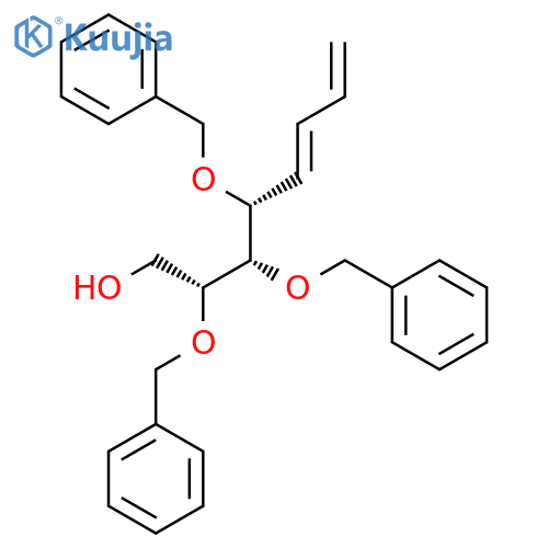 5,7-Octadien-1-ol, 2,3,4-tris(phenylmethoxy)-, (2R,3S,4R,5E)- structure