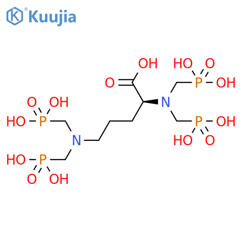 Ornithine, N2,N2,N5,N5-tetrakis(phosphonomethyl)- structure