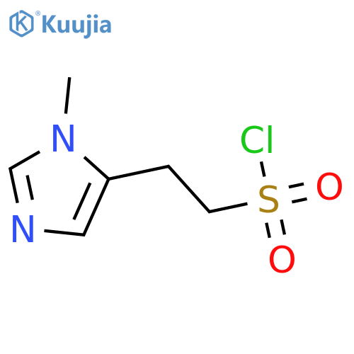 2-(1-methyl-1H-imidazol-5-yl)ethane-1-sulfonyl chloride structure