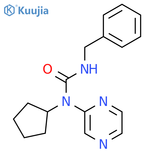 Urea, N-cyclopentyl-N'-(phenylmethyl)-N-pyrazinyl- structure