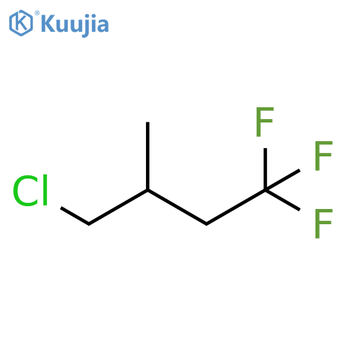 4-chloro-1,1,1-trifluoro-3-methylbutane structure