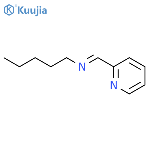 1-Pentanamine, N-(2-pyridinylmethylene)- structure