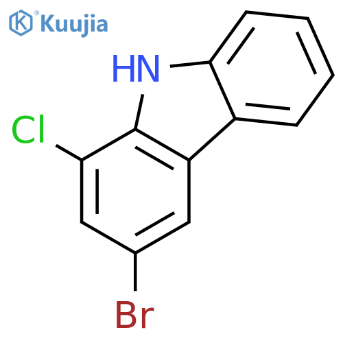 9H-CARBAZOLE, 3-BROMO-1-CHLORO- structure