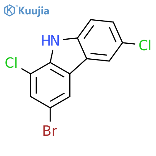 9H-Carbazole, 3-bromo-1,6-dichloro- structure