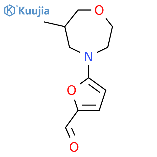 5-(6-Methyl-1,4-oxazepan-4-yl)furan-2-carbaldehyde structure