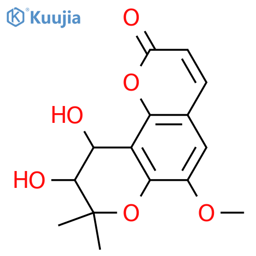 Khellactone; (9R,10S)-form, 6-Methoxy structure