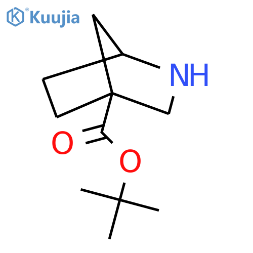 tert-butyl 2-azabicyclo2.2.1heptane-4-carboxylate structure