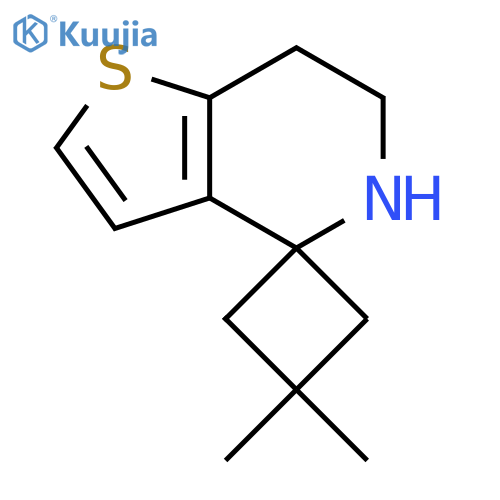 3,3-dimethyl-6',7'-dihydro-5'H-spirocyclobutane-1,4'-thieno3,2-cpyridine structure