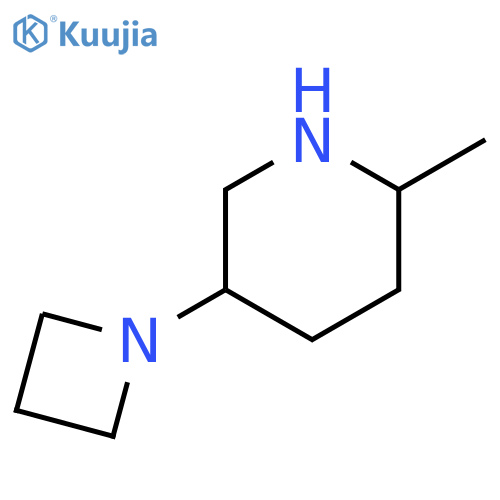 Piperidine, 5-(1-azetidinyl)-2-methyl- structure