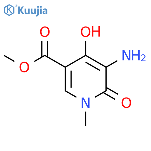 Methyl 5-amino-4-hydroxy-1-methyl-6-oxo-1,6-dihydropyridine-3-carboxylate structure