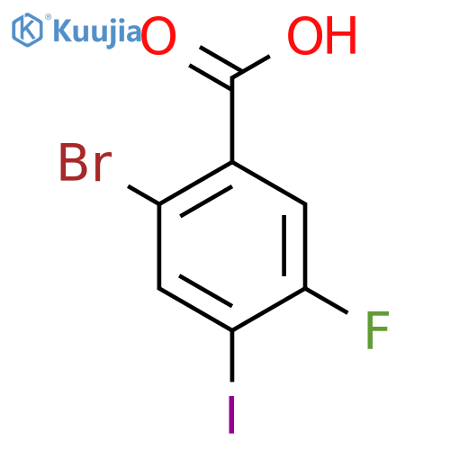 2-Bromo-5-fluoro-4-iodobenzoic acid structure