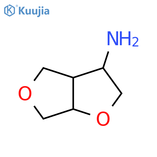 Furo[3,4-b]furan-3-amine, hexahydro- structure