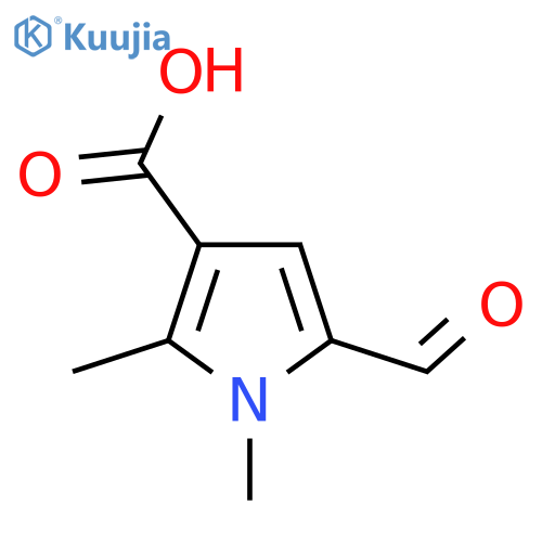 5-formyl-1,2-dimethyl-1H-pyrrole-3-carboxylic acid structure