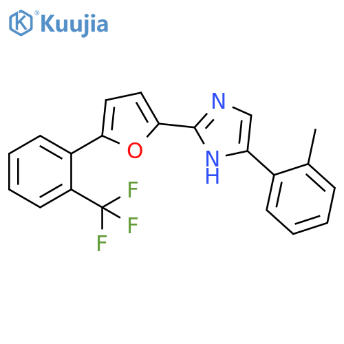 4-(2-methylphenyl)-2-{5-2-(trifluoromethyl)phenylfuran-2-yl}-1H-imidazole structure