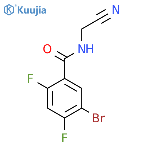 5-Bromo-N-(cyanomethyl)-2,4-difluorobenzamide structure
