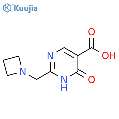 5-Pyrimidinecarboxylic acid, 2-(1-azetidinylmethyl)-1,6-dihydro-6-oxo- structure