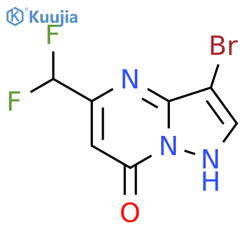 3-bromo-5-(difluoromethyl)-4H,7H-pyrazolo1,5-apyrimidin-7-one structure