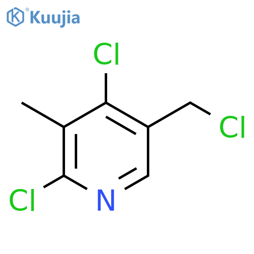 2,4-Dichloro-5-(chloromethyl)-3-methylpyridine structure