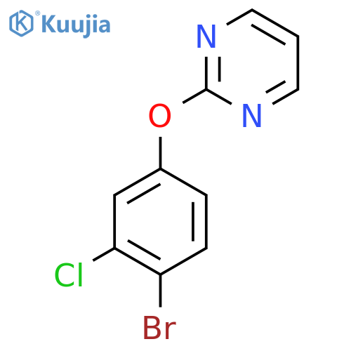 2-(4-Bromo-3-chlorophenoxy)-pyrimidine structure