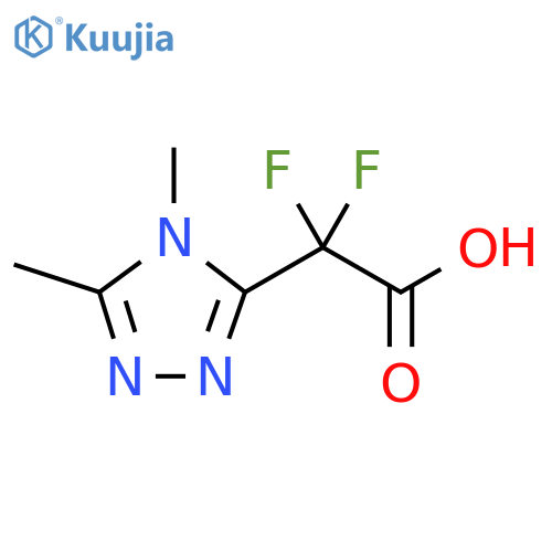 2-(dimethyl-4H-1,2,4-triazol-3-yl)-2,2-difluoroacetic acid structure