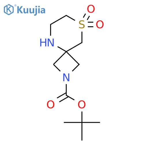 Tert-butyl 8,8-dioxo-8lambda6-thia-2,5-diazaspiro[3.5]nonane-2-carboxylate structure