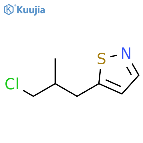 Isothiazole, 5-(3-chloro-2-methylpropyl)- structure