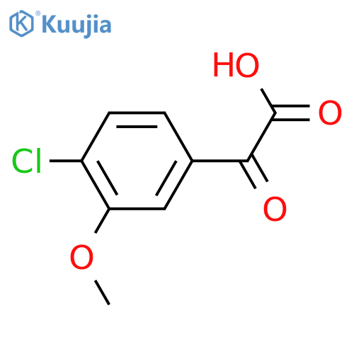 2-(4-chloro-3-methoxyphenyl)-2-oxoacetic acid structure