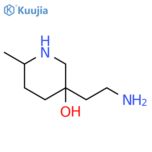 3-(2-aminoethyl)-6-methylpiperidin-3-ol structure
