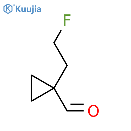 1-(2-fluoroethyl)cyclopropane-1-carbaldehyde structure