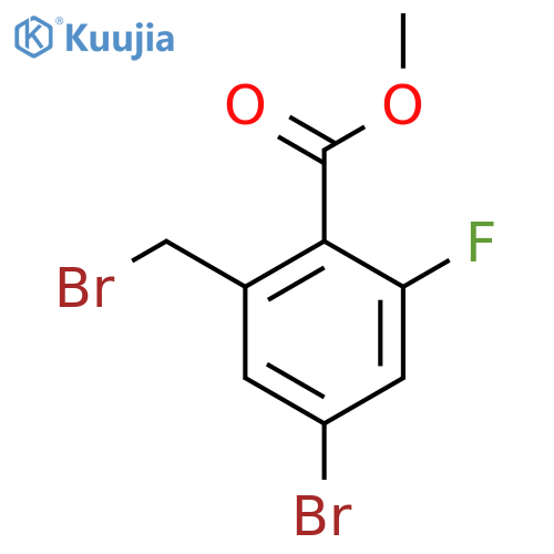 Methyl 4-bromo-2-(bromomethyl)-6-fluorobenzoate structure